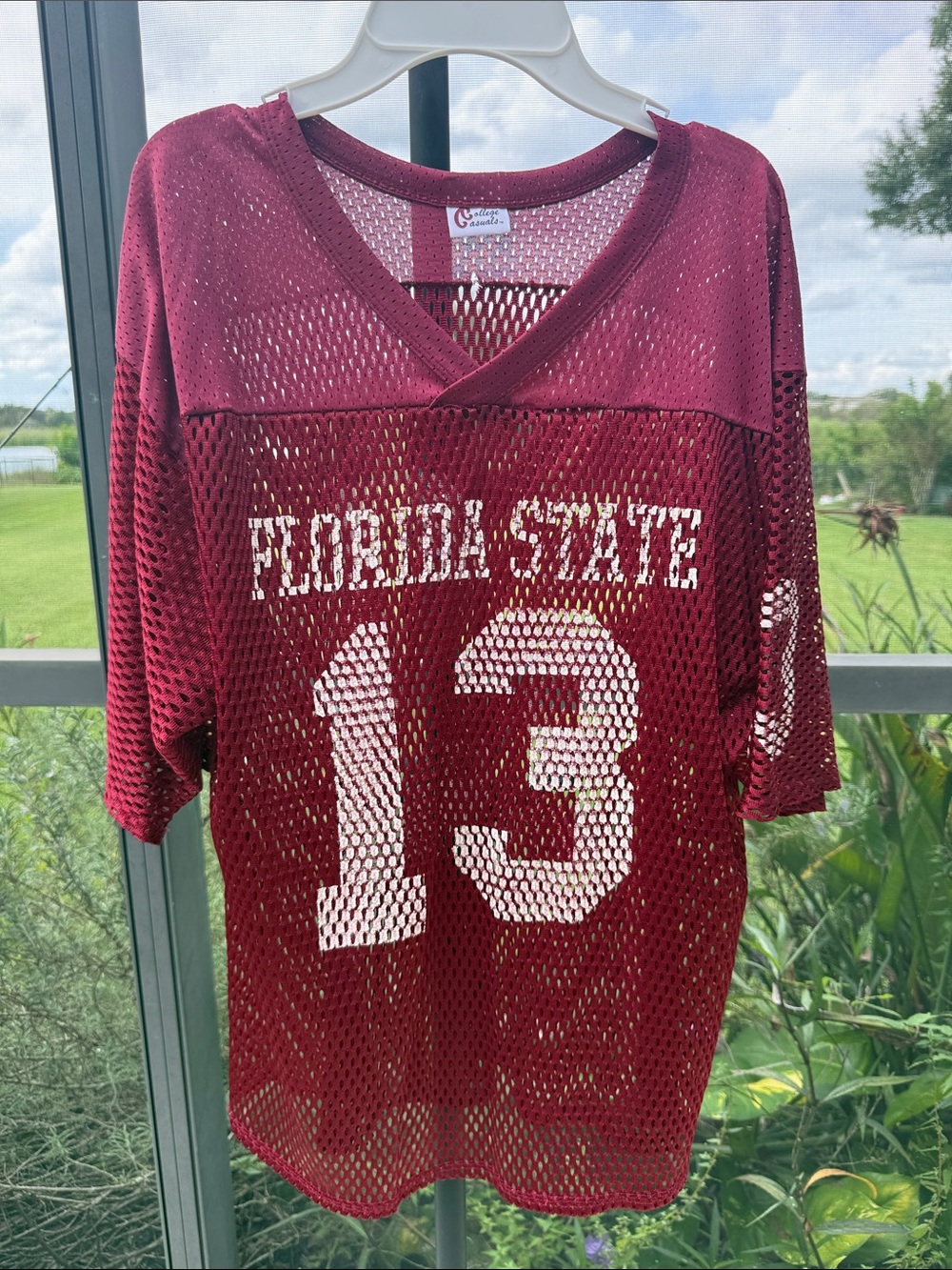 Florida State Mesh Jersey Top - Burgundy